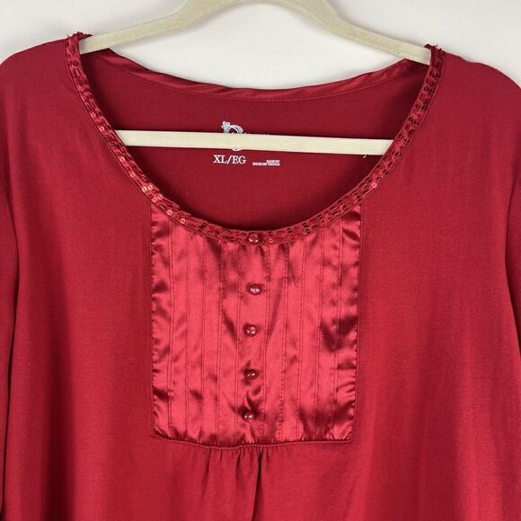 Classic Elements Red XL Top Knit Long Sleeve - Picture 8 of 8